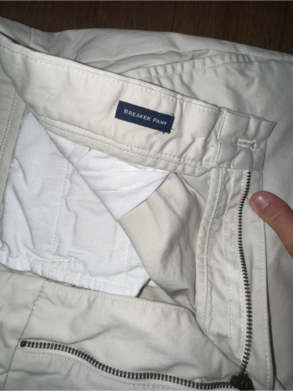 Men's Vineyard Vines Breaker Pant Off White Casual Chinos 34/32 Lightly Worn